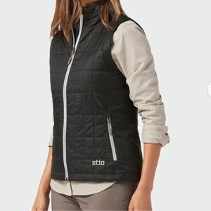 STIO Azura women’s insulated vest NWT company logo